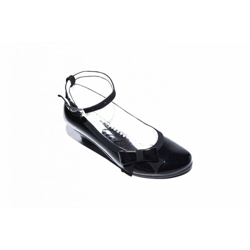Zapato fiesta niña negro pulsera tacón cuña 22/26