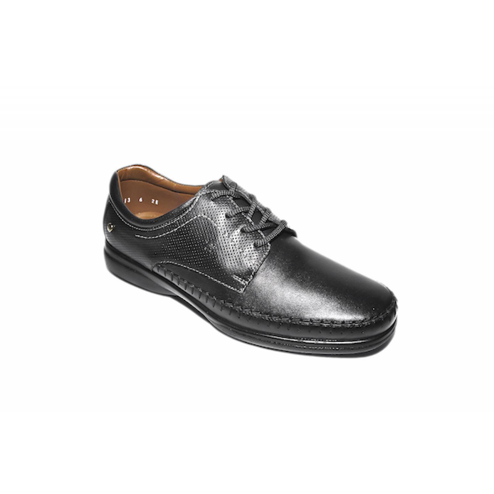 Zapato caballero jarking 5513 piel borrego negro