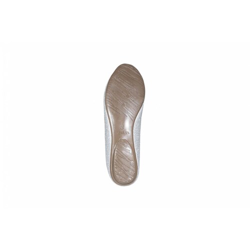 Zapato balerina dama fiesta plata 22/26