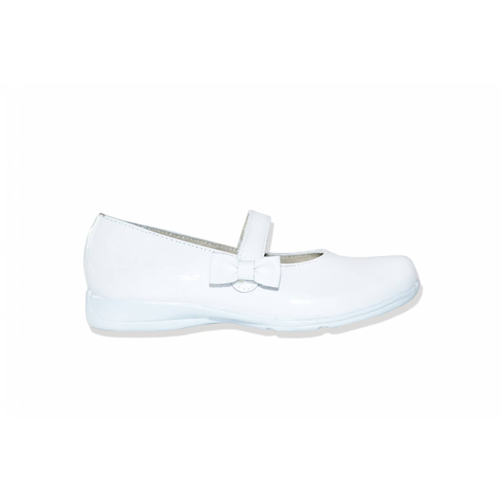 Zapatos charol blanco online niña