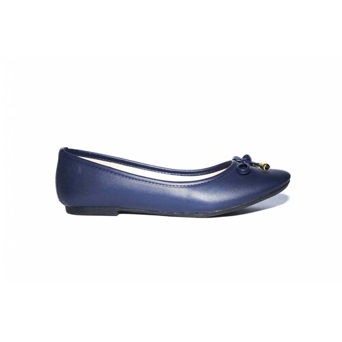 Zapato balerina dama azul marino moda 22/26