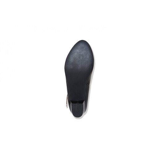 Zapato dama casual negro escolar escolta tacón