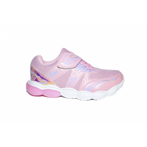 Tenis niña luces rosa casual 18/21-