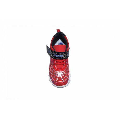 Tenis niño luces rojo negro araña 18/21-
