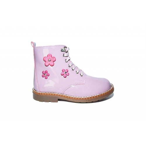 Bota niña dogi 1415 charol rosa moda casual 12 al 14-