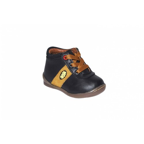 Zapato bebé niño dogi 3136 piel negro cosido 11 al 12.5