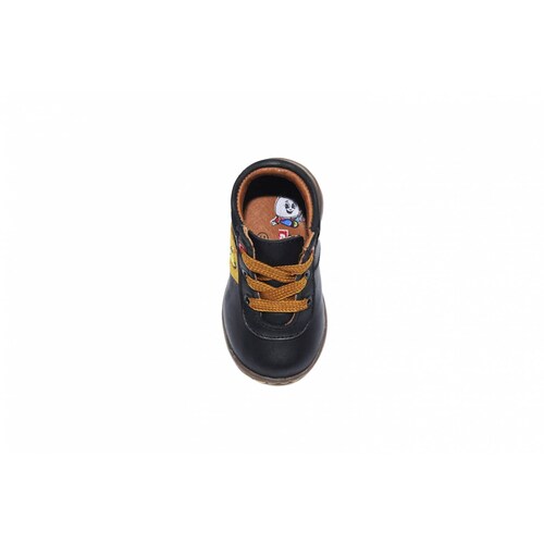 Zapato bebé niño dogi 3136 piel negro cosido 11 al 12.5