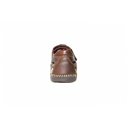 Sandalias caballero lobo solo 6563 piel café confort