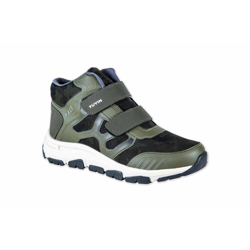 Bota Niño Yuyin 21233 Verde Militar Moda Casual Contactel