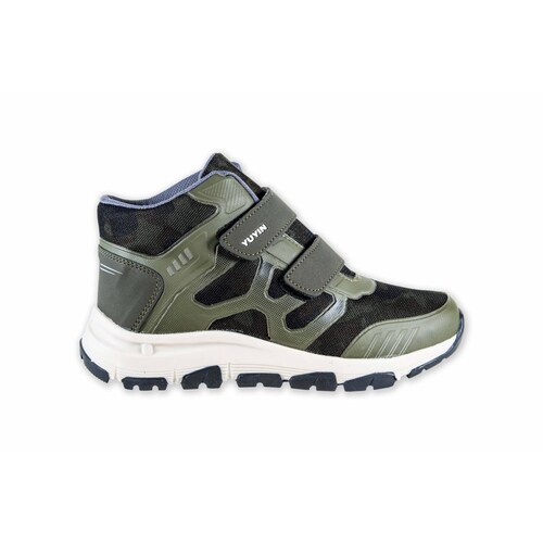 Bota Niño Yuyin 21233 Verde Militar Moda Casual Contactel