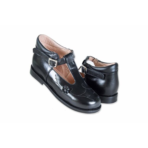 Zapato Ortopédico Niña Piel Suela Cuero Horma Recta 210JYS