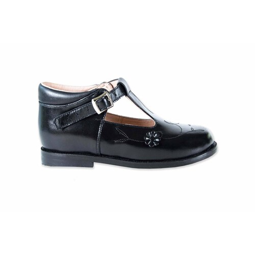 Zapato Ortopédico Niña Piel Suela Cuero Horma Recta 210JYS