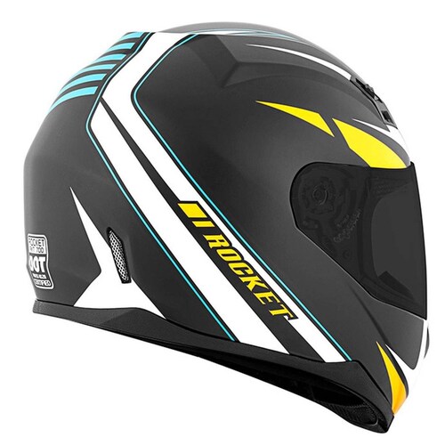 Casco Integral Joe Rocket RKT 7 Series Reactor Wht/Org/Blue 