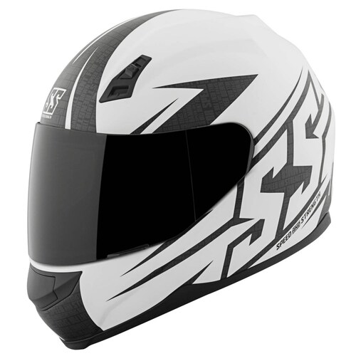 Casco Integral SS700 Hammer Down Speed & Strength Blanco Matte 