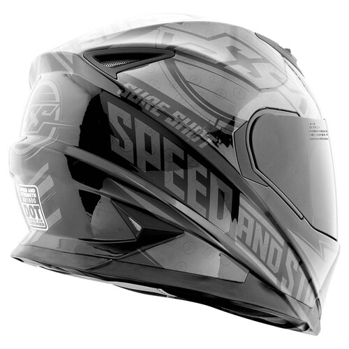 Casco Integral SS1600 Speed & Strength Sure Shot Black/Grey 