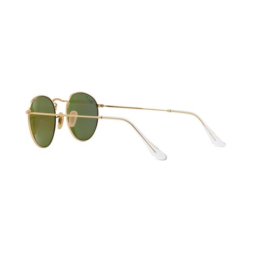 Ray Ban Round Flash 3447 112/P9 Polarized Green Flash Espejo 