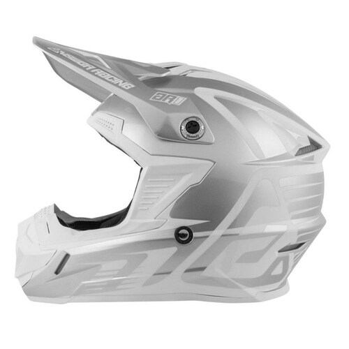 Casco Moto Cross Answer Ar1 Edge Gris / Blanco 