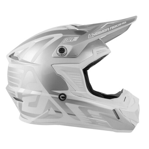Casco Moto Cross Answer Ar1 Edge Gris / Blanco 
