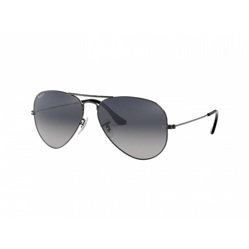 Lentes Ray-Ban RB 3025 004/78 58 Aviator Gunmetal / Blue Gradient Polarized 