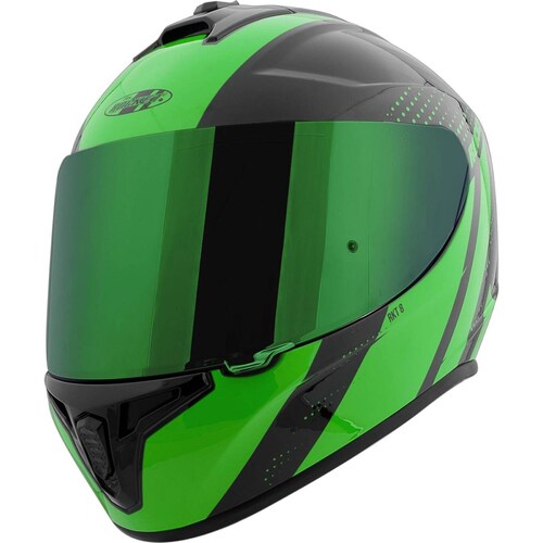 Casco Integral Joe Rocket RKT 8 Velocity Negro Verde Iridium 