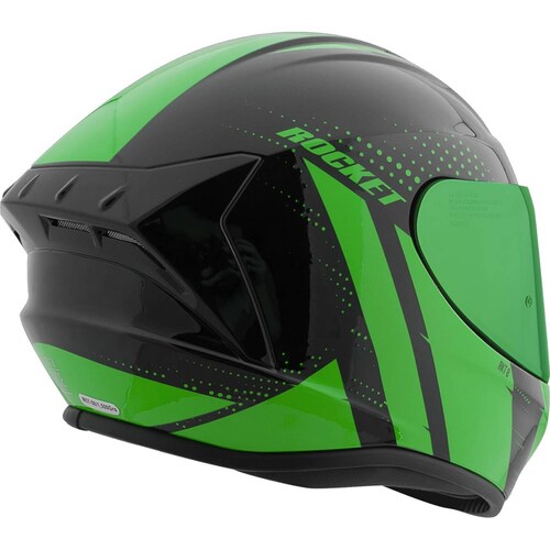 Casco Integral Joe Rocket RKT 8 Velocity Negro Verde Iridium 