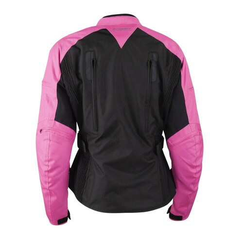 Chamarra Moto de Mujer Joe Rocket Victoria C.E. Impermeable Rosa 