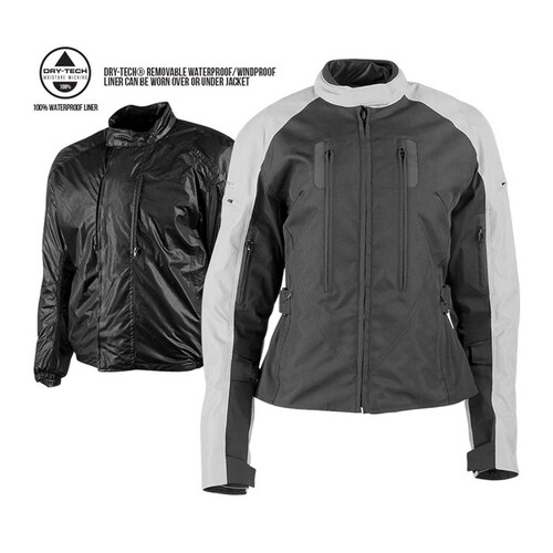 Chamarra Moto de Mujer Joe Rocket Victoria C.E. Impermeable Rosa 