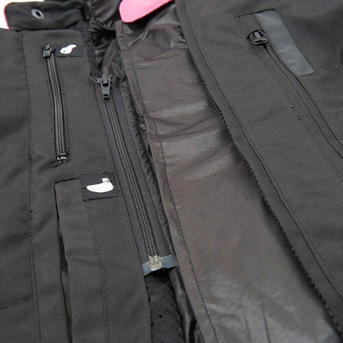 Chamarra Moto de Mujer Joe Rocket Victoria C.E. Impermeable Rosa 