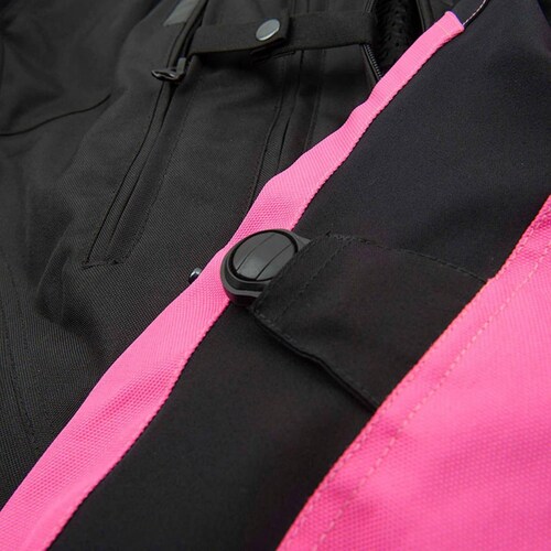 Chamarra Moto de Mujer Joe Rocket Victoria C.E. Impermeable Rosa 