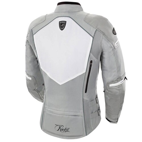 Chamarra Mujer Joe Rocket Protecciones Ladies Atomic 5.0 Gris Impermeable 