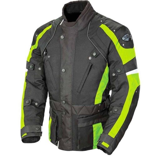 Chamarra Impermeable Joe Rocket Ballistic Revolution Negro / Neón 