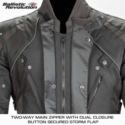 Chamarra Impermeable Joe Rocket Ballistic Revolution Negro / Neón 