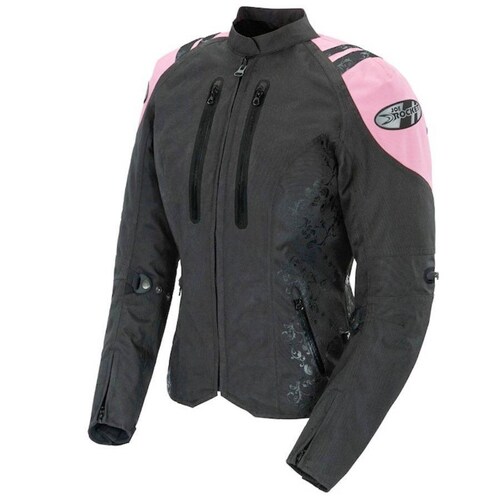 Chamarra Impermeable Joe Rocket Atomic 4.0 Negro / Rosa de Mujer 