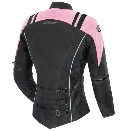 Chamarra Impermeable Joe Rocket Atomic 4.0 Negro / Rosa de Mujer 