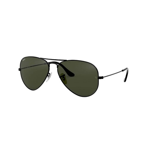 Lentes Ray-Ban RB 3025 L2823 58 Aviator Black / Green Classic G-15 