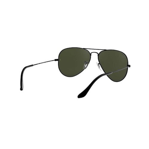 Lentes Ray-Ban RB 3025 L2823 58 Aviator Black / Green Classic G-15 