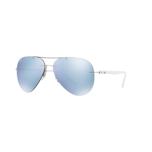 Lentes Ray-Ban RB 8058 003/30 59 Titanio Silver White / Silver Mirror 