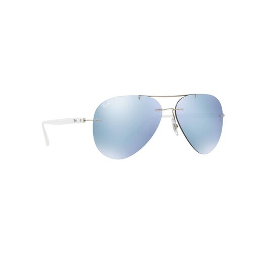 Lentes Ray-Ban RB 8058 003/30 59 Titanio Silver White / Silver Mirror 