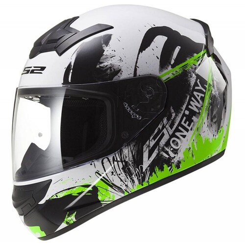 Casco Integral LS2 FF352 Rookie One Road Tour Blanco / Verde 