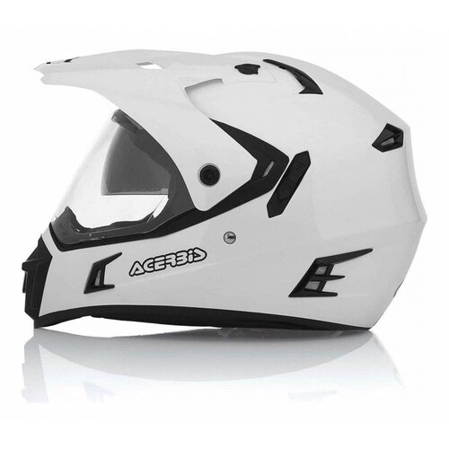 Casco Acerbis Active Híbrido Doble Propósito Doble Mica Blanco 