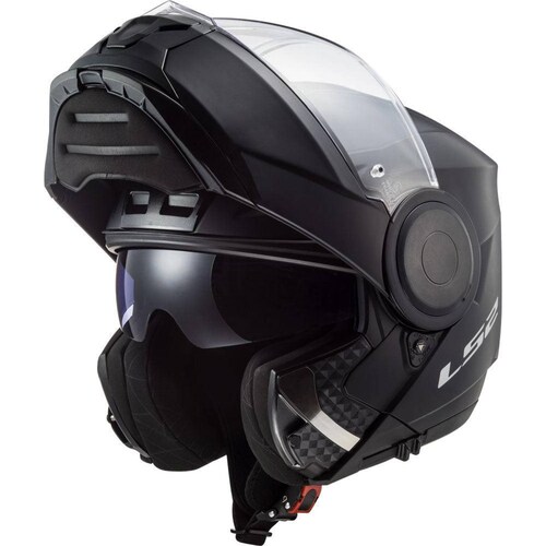 Casco Abatible Modular LS2 FF902 Scope Solid - Negro Mate 