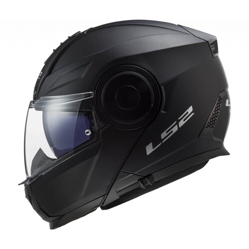 Casco Abatible Modular LS2 FF902 Scope Solid - Negro Mate 