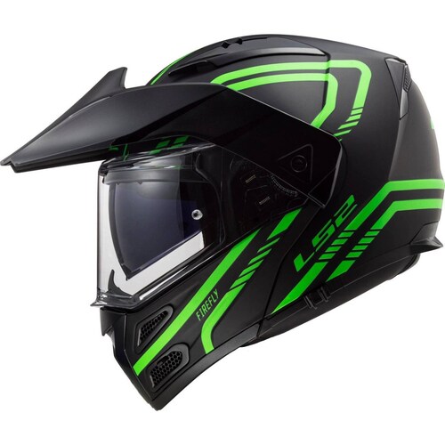 Casco Abatible Modular LS2 FF324 Metro Firefly Fosforescente Pinlock 