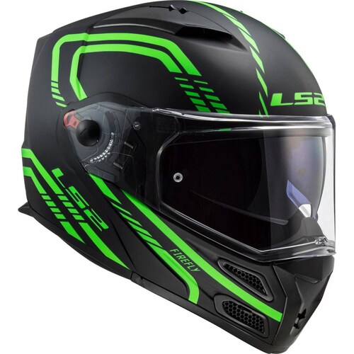 Casco Abatible Modular LS2 FF324 Metro Firefly Fosforescente Pinlock 