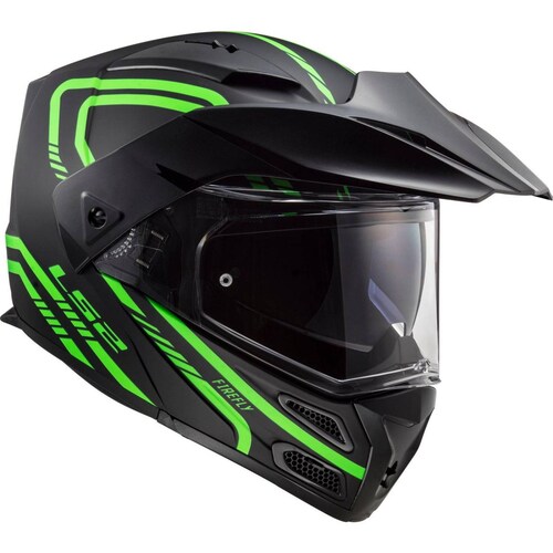 Casco Abatible Modular LS2 FF324 Metro Firefly Fosforescente Pinlock 