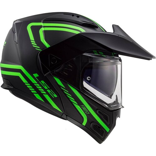 Casco Abatible Modular LS2 FF324 Metro Firefly Fosforescente Pinlock 