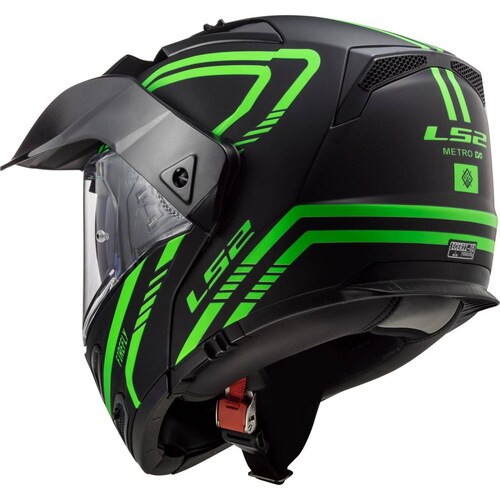 Casco Abatible Modular LS2 FF324 Metro Firefly Fosforescente Pinlock 