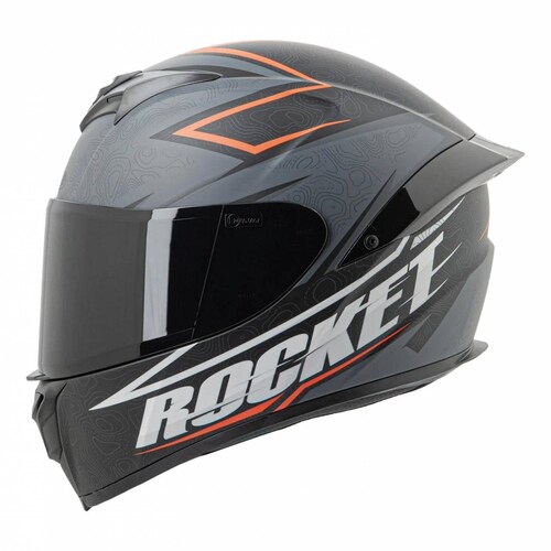 Casco Integral Joe Rocket RKT 100 Elevation Gris / Naranja / Negro 