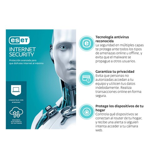 ESET Internet Security 8 Lic 2 Años