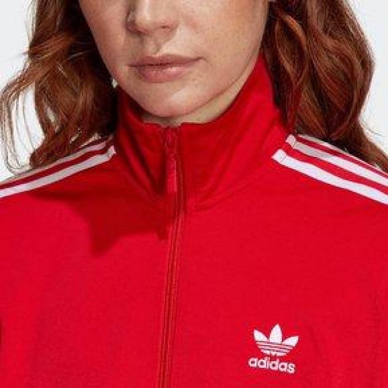 Chamarra adidas Originals Mujer Scarlet 3 Franjas Corazones